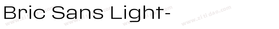 Bric Sans Light字体转换